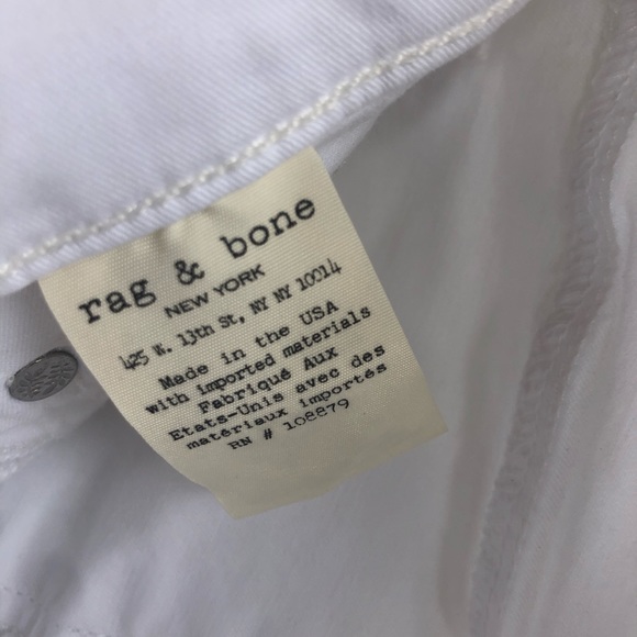 Rag and Bone white skinny jeans - Picture 6 of 9